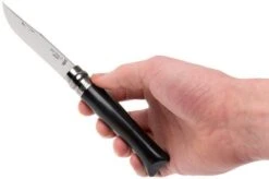 Opinel Pocket Knife No. 8 Luxury Range, Stainless Steel, Buffalo Horn -Famous Knife Shop OP000980 07 opinel op000980 07