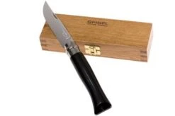 Opinel Pocket Knife No. 8 Luxury Range, Stainless Steel, Buffalo Horn -Famous Knife Shop OP000980 08 opinel op000980 08