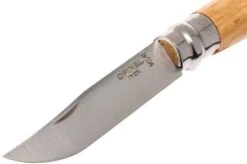 Opinel Pocket Knife No. 8 Luxury Range, Stainless Steel, Oak -Famous Knife Shop OP002021 03 opinel op002021 03