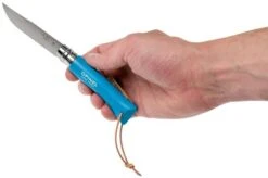 Opinel Trekking No. 07RV Pocket Knife, Cyan Blue -Famous Knife Shop OP002206 07 opinel