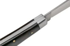 Otter Anchor Knife 174 M.L. Small Carbon, Grenadilla, Brass Anchor, Pocket Knife -Famous Knife Shop OR174ML 06 otter