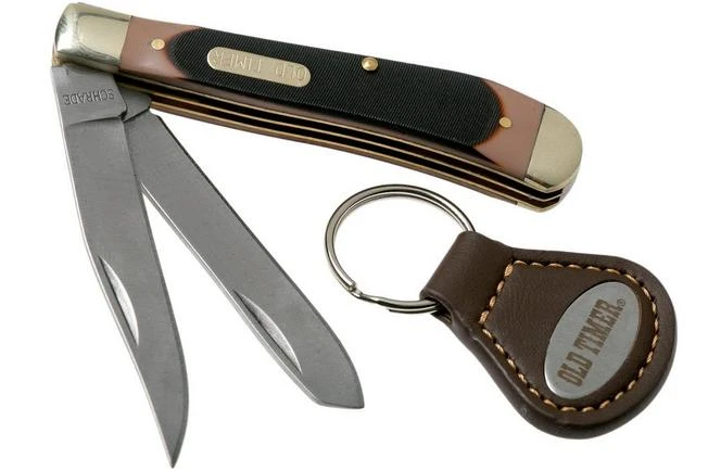 Old Timer Trapper With Keychain 1130051, Slipjoint Pocket Knife 3 Old Timer Trapper With Keychain 1130051, Slipjoint Pocket Knife