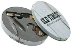 Old Timer Trapper With Keychain 1130051, Slipjoint Pocket Knife -Famous Knife Shop OT1130051 03 schrade old timer 1