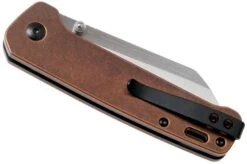 QSP Knife Penguin QS130-K Copper, Satin, Pocket Knife -Famous Knife Shop QS130 K 04 qsp