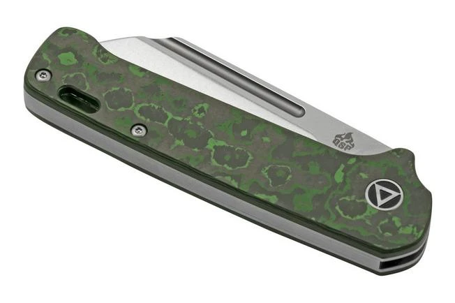 QSP Knife Penguin QS130SJ-E1, CPM 20CV Stonewashed, Fat Carbon Jungle Wear, Slipjoint Pocket Knife 8 QSP Knife Penguin QS130SJ-E1, CPM 20CV Stonewashed, Fat Carbon Jungle Wear, Slipjoint Pocket Knife - Image 6