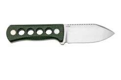 QSP Knife Canary QS141-C1 Stonewashed, Black Green G10, Neck Knife -Famous Knife Shop QS141 C1 02 qsp