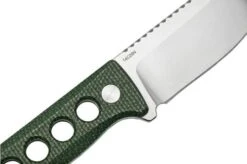 QSP Knife Canary QS141-C1 Stonewashed, Black Green G10, Neck Knife -Famous Knife Shop QS141 C1 05 qsp