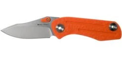 Real Steel Precision 3001 Orange 5122 Pocket Knife, Poltergeist Design