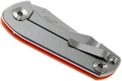 Real Steel Precision 3001 Orange 5122 Pocket Knife, Poltergeist Design -Famous Knife Shop RL5122 04 real steel knives