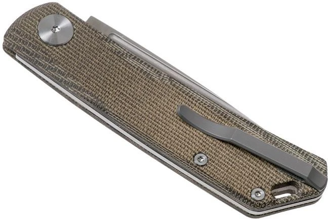 Real Steel Luna Premium II M390, Green Micarta 7006P Knivesandtools Exclusive Slipjoint Pocket Knife 6 Real Steel Luna Premium II M390, Green Micarta 7006P Knivesandtools Exclusive Slipjoint Pocket Knife - Image 4