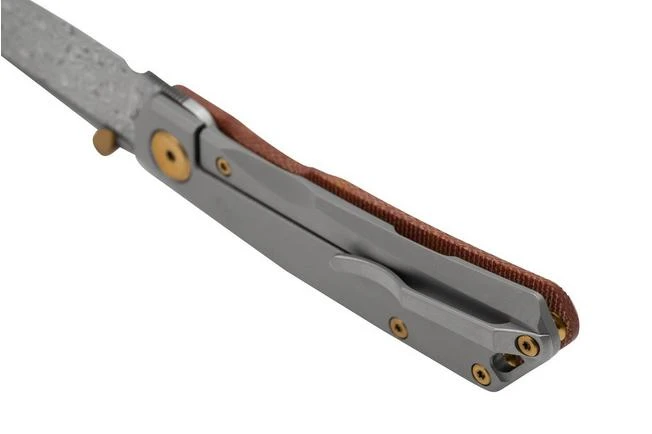 Real Steel Luna Boost Premium, Damascus, Brown Micarta Knivesandtools Exclusive Pocket Knife 6 Real Steel Luna Boost Premium, Damascus, Brown Micarta Knivesandtools Exclusive Pocket Knife - Image 4