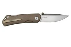 Real Steel Luna Maius Titanium Tan Bronze 7092, Pocket Knife -Famous Knife Shop RL7092 02 realsteel