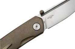 Real Steel Luna Maius Titanium Tan Bronze 7092, Pocket Knife -Famous Knife Shop RL7092 05 realsteel
