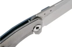 Real Steel Crusader 3701 Light Grey 7442 Pocket Knife, Poltergeist Design -Famous Knife Shop RL7442 06 real steel knives