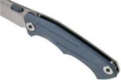 Real Steel Crusader 3701 Light Grey 7442 Pocket Knife, Poltergeist Design -Famous Knife Shop RL7442 07 real steel knives