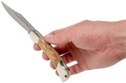 Robert Klaas Monolith Lockback 110mm Olive Wood 1997-460 Hunting Knife -Famous Knife Shop RS1997 437 08 robert klaas rs1997 437 08