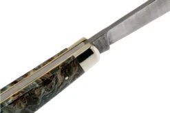 Robert Klaas US Trapper Damast 95mm Poplar Burl 412-1-8MAP-BL -Famous Knife Shop RS412 1 8MAP BL 1 06 robert klaas