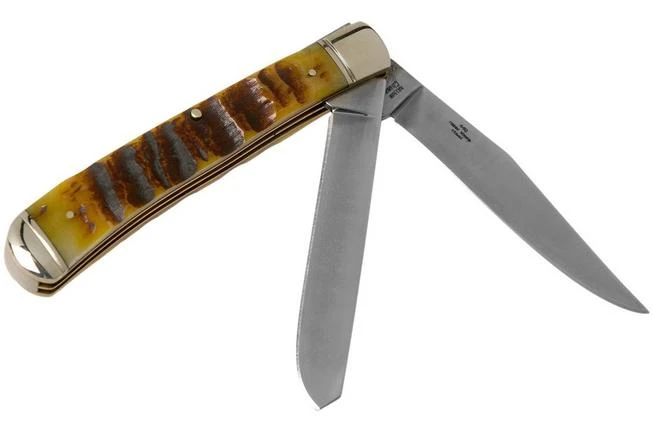 Rough Ryder Ram’s Horn Bone Trapper RR1509 Pocket Knife 4 Rough Ryder Ram’s Horn Bone Trapper RR1509 Pocket Knife - Image 2