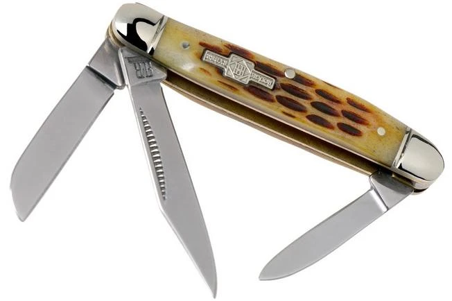 Rough Ryder Small Stockman Amber Bone RR194 Slipjoint Pocket Knife 3 Rough Ryder Small Stockman Amber Bone RR194 Slipjoint Pocket Knife
