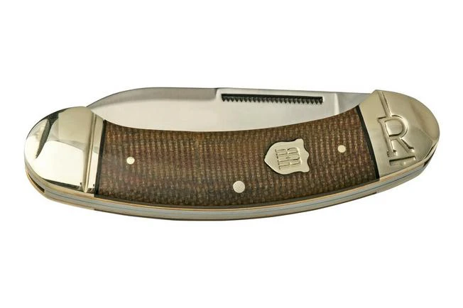 Rough Ryder Brown Burlap Bow Canoe RR2376, Pocket Knife 8 Rough Ryder Brown Burlap Bow Canoe RR2376, Pocket Knife - Image 6