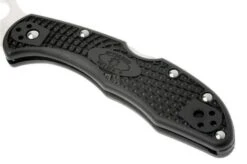 Spyderco Delica 4 C11PBK Saber Grind Pocket Knife -Famous Knife Shop SP C11PBK 03 spyderco c11pbk delica d3