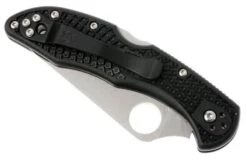 Spyderco Delica 4 C11PBK Saber Grind Pocket Knife -Famous Knife Shop SP C11PBK 05 spyderco c11pbk delica d5