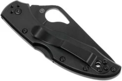 Spyderco Byrd Meadowlark Black 04BKPS2 Partly Serrated Pocket Knife -Famous Knife Shop SPBY04BKPS2 04 spyderco byrd meadowlark 2 spby04bkps2 04