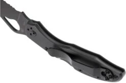 Spyderco Byrd Meadowlark Black 04BKPS2 Partly Serrated Pocket Knife -Famous Knife Shop SPBY04BKPS2 05 spyderco byrd meadowlark 2 spby04bkps2 05