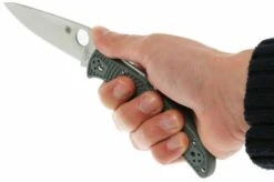 Spyderco Endura 4 Grey C10FPGY Pocket Knife -Famous Knife Shop SPC10FPGY 07 spyderco endura grijs spc10fpgy d7