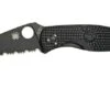 Spyderco Persistence Lightweight Black C136PSBBK FRN Partially Serrated Pocket Knife -Famous Knife Shop SPC136PSBBK 01 spyderco