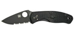 Spyderco Persistence Lightweight Black C136PSBBK FRN Partially Serrated Pocket Knife