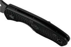 Spyderco Persistence Lightweight Black C136PSBBK FRN Partially Serrated Pocket Knife -Famous Knife Shop SPC136PSBBK 07 spyderco