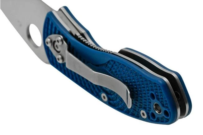 Spyderco Ambitious Lightweight C148PBL, CPM S35VN, Blue Pocket Knife 6 Spyderco Ambitious Lightweight C148PBL, CPM S35VN, Blue Pocket Knife - Image 4