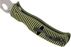 Spyderco Caribbean C217GS Serrated Pocket Knife, Sal Glesser Design -Famous Knife Shop SPC217GS 05 spyderco