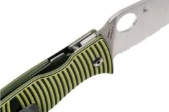 Spyderco Caribbean C217GS Serrated Pocket Knife, Sal Glesser Design -Famous Knife Shop SPC217GS 06 spyderco
