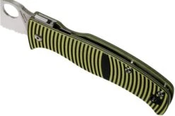 Spyderco Caribbean C217GS Serrated Pocket Knife, Sal Glesser Design -Famous Knife Shop SPC217GS 07 spyderco