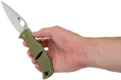 Spyderco Caribbean C217GS Serrated Pocket Knife, Sal Glesser Design -Famous Knife Shop SPC217GS 08 spyderco