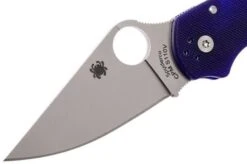 Spyderco Para 3 S110V Dark Blue C223GPDBL Pocket Knife -Famous Knife Shop SPC223GPDBL 03 spyderco spc223gpdbl 03