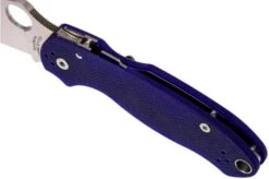 Spyderco Para 3 S110V Dark Blue C223GPDBL Pocket Knife -Famous Knife Shop SPC223GPDBL 07 spyderco spc223gpdbl 07