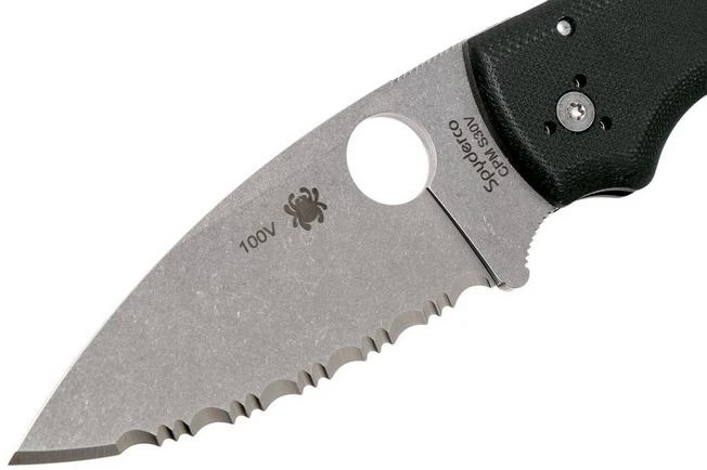 Spyderco Shaman C229GS Serrated Pocket Knife, Sal Glesser Design 5 Spyderco Shaman C229GS Serrated Pocket Knife, Sal Glesser Design - Image 3