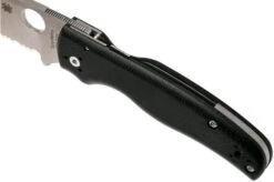 Spyderco Shaman C229GS Serrated Pocket Knife, Sal Glesser Design 16 Spyderco Shaman C229GS Serrated Pocket Knife, Sal Glesser Design -Famous Knife Shop SPC229GS 07 spyderco spc229gs 07