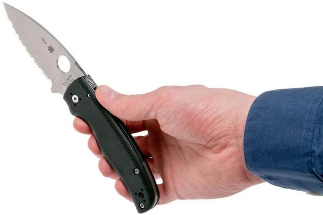 Spyderco Shaman C229GS Serrated Pocket Knife, Sal Glesser Design 10 Spyderco Shaman C229GS Serrated Pocket Knife, Sal Glesser Design - Image 8