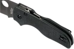 Spyderco Lil' Native Compression Lock Black C230GPBBK Pocket Knife -Famous Knife Shop SPC230GPBBK 07 spyderco