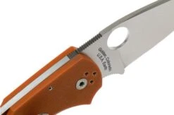 Spyderco Native 5 REX45 Burnt Orange G10 C41GPBORE5 Sprint Run Pocket Knife -Famous Knife Shop SPC41GPBORE5 06 spyderco