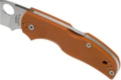 Spyderco Native 5 REX45 Burnt Orange G10 C41GPBORE5 Sprint Run Pocket Knife -Famous Knife Shop SPC41GPBORE5 07 spyderco