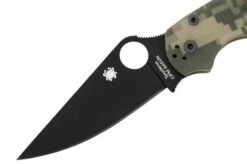 Spyderco Paramilitary 2 Camo Black C81GPCMOBK2 Pocket Knife -Famous Knife Shop SPC81GPCMOBK2 03 spyderco