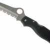 Spyderco C89 Atlantic Salt, Black, Serrated -Famous Knife Shop SPC89SBK 01 spyderco atlantic salt zwart spc89sbk d1