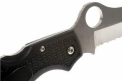 Spyderco C89 Atlantic Salt, Black, Serrated -Famous Knife Shop SPC89SBK 04 spyderco atlantic salt zwart spc89sbk d4