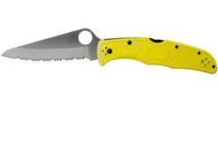 Spyderco Pacific Salt 2 Yellow C91SYL2 Serrated Pocket Knife