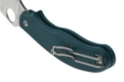 Spyderco UK Penknife CPM-SPY27 C94PCBL Blue FRN, Pocket Knife -Famous Knife Shop SPC94PCBL 04 spyderco